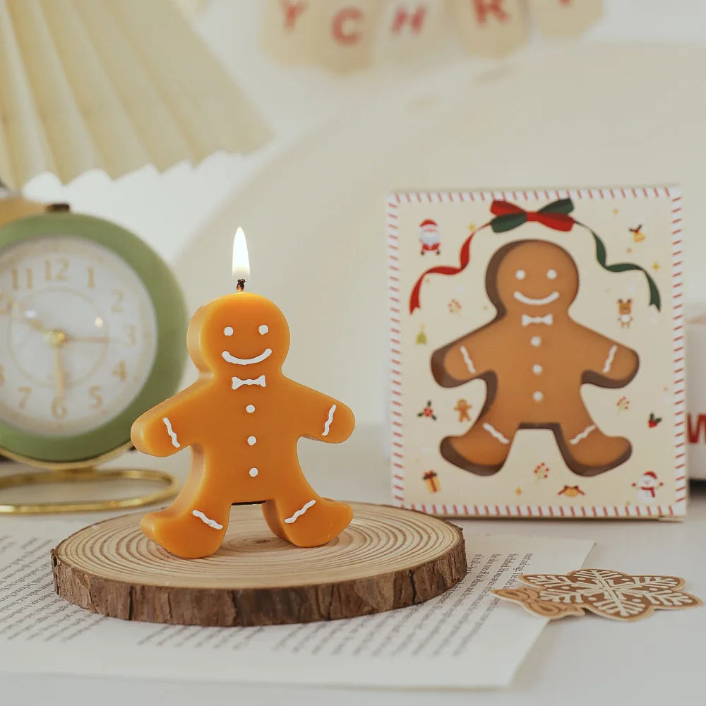 Christmas Gingerbread Man Scented Candles