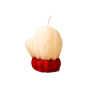 Christmas Gloves Candle