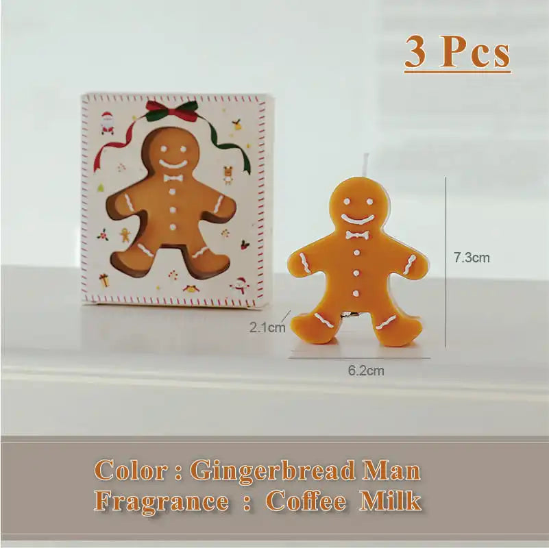 Christmas Gingerbread Man Scented Candles