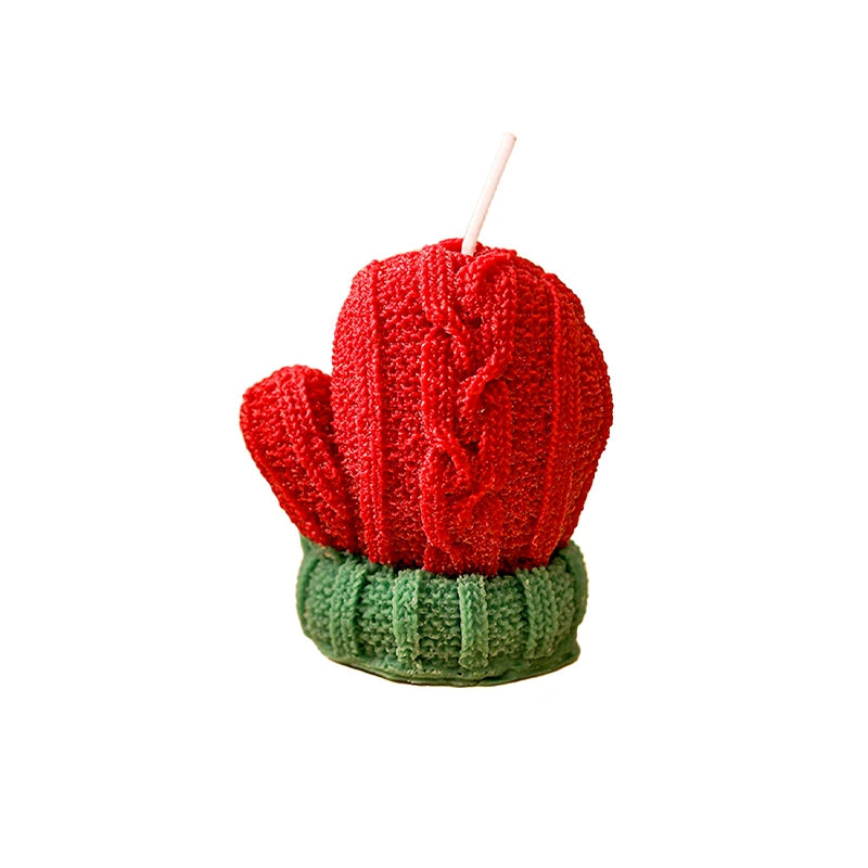 Christmas Gloves Candle