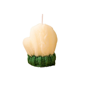 Christmas Gloves Candle