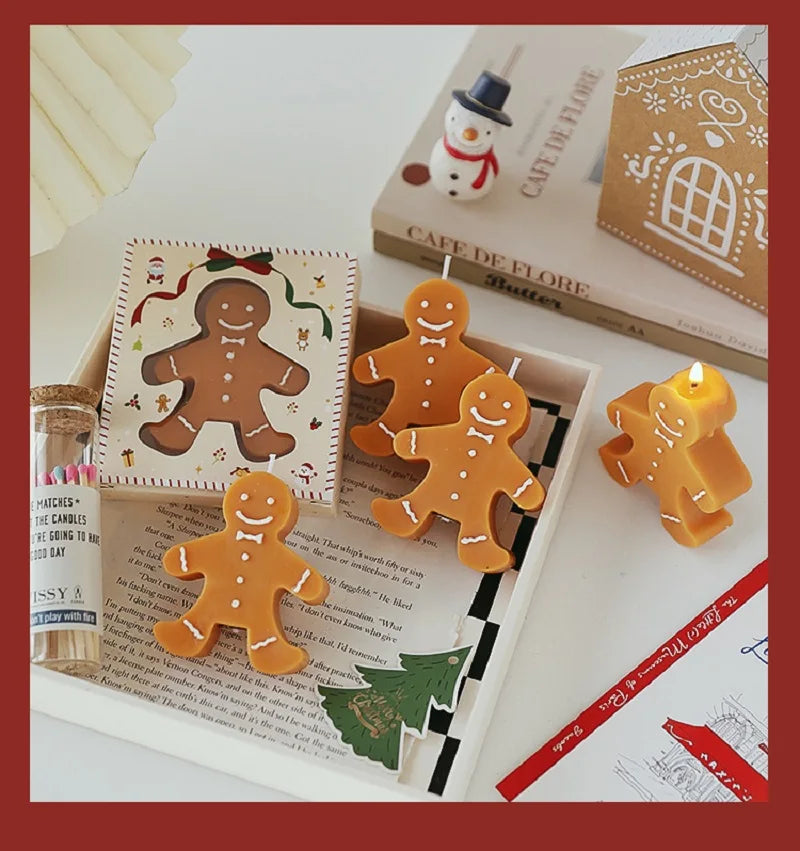 Christmas Gingerbread Man Scented Candles